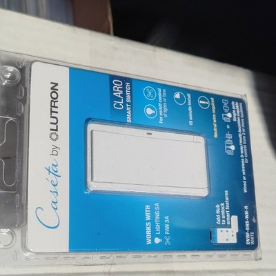 Lutron Caseta Claro Smart Switch Neutral Required White DVRF-5NS-WH