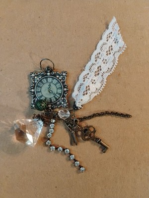 Keychain Dream, Steampunk Assembled Charms Vtg