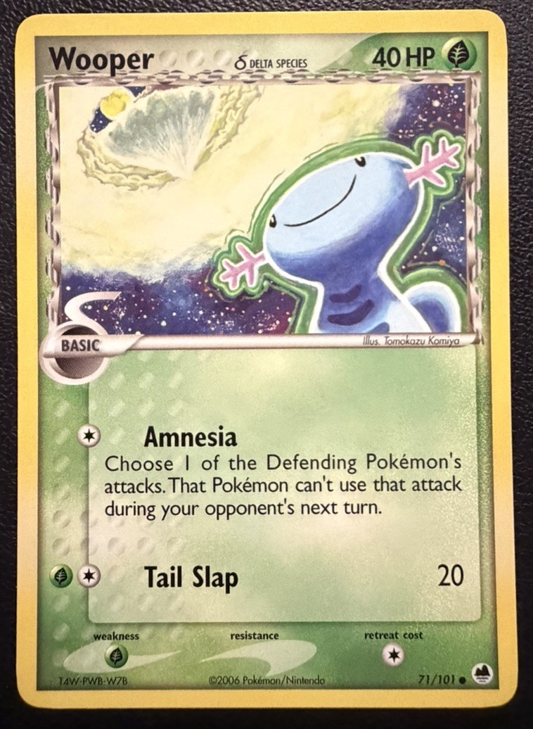 Wooper 71/101 Common Dragon Frontiers Pokemon Near Mint