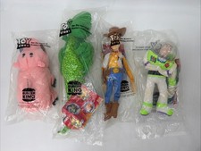 Vintage Burger King 1995 Disney-Pixar Toy Story COMPLETE 4 Hand Puppet Set NIP