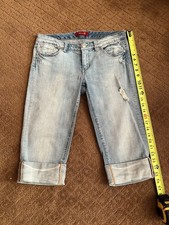 Seven7 Women’s Bermuda Light Wash Denim Bottoms Size 8 Y2K 2000s