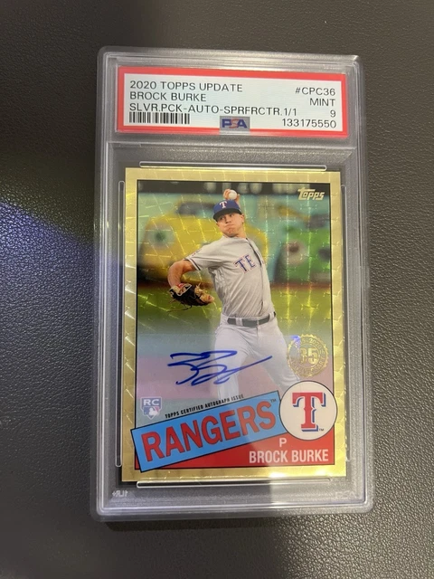 2020 Topps Update Chrome Superfractor Brock Burke Silver Pack CPC-36 Auto 1/1