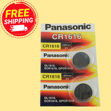 PANASONIC CR1616 Lithium 3V Watch Battery Exp 12/2032  2Pcs