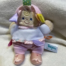 2006 Vintage Mary Meyer Taggies Soft Body Baby Doll Plush Toy Blue Eyes