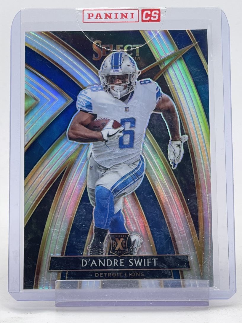 D'ANDRE SWIFT 2019 SELECT XRC ROOKIE SILVER PRIZM LIONS RC Q5159
