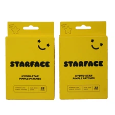 2 PACK Starface Hydro-Star Pimple Patches Refill w/ Hydrocolloid 32 Count Each