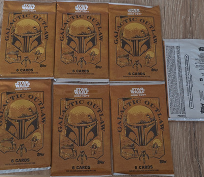 Topps Star Wars Book of Boba Fett Galactic Outlaw 6er Pack Trading Cards 7 Päcke