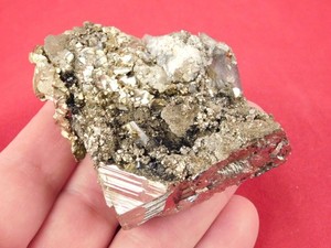 CHALCOPYRITE Cluster Nice! and 100% Natural Peru 197gr