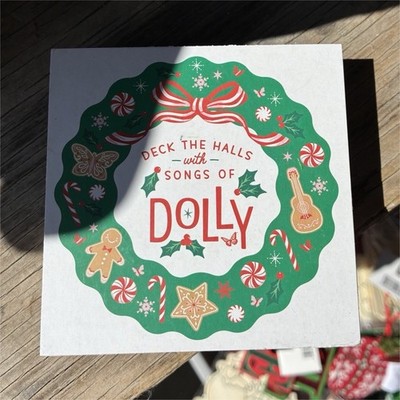 Lifetime Brands Dolly DC25 Word Block Wreath Christmas Wood Sign Decor