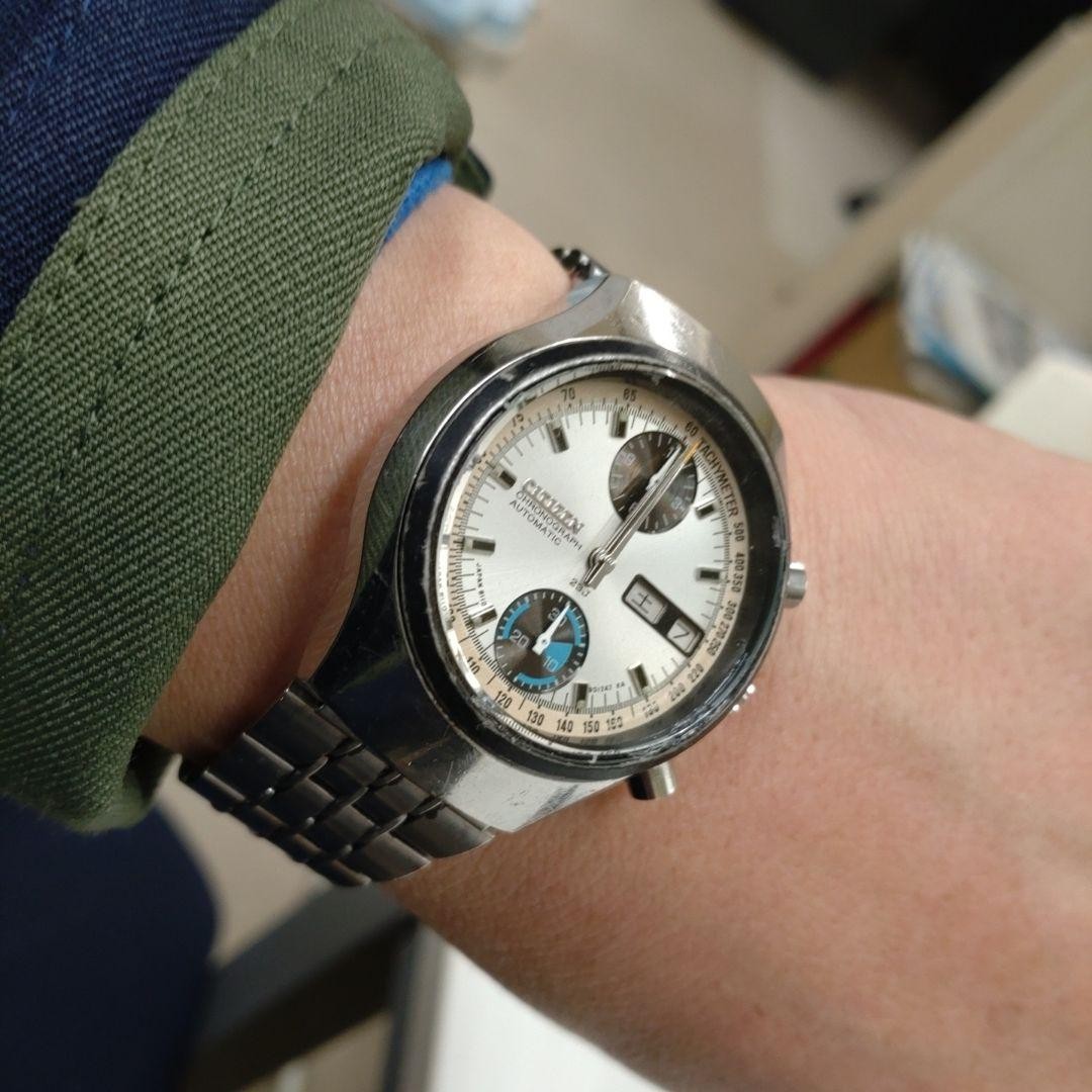 Citizen Challenge Timer Chronograph Silver Panda … - image 12