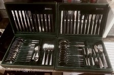 Oneida Silversmiths Stainless Steel 125 Piece Cutlery Set Boxes (Capistrano)