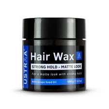Ustraa Strong Hold Hair Wax - Matte Look 100g Non-sticky wax Matte finish