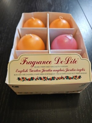 Fragrance De-Lite Ball Candles Set of 6 English Garden, Garden Spice USA