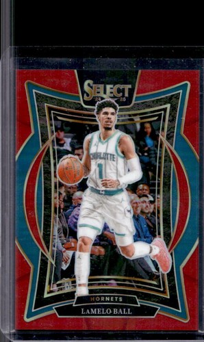 2024-25 Panini Select LaMelo Ball Concourse Red Prizm #/199 Hornets