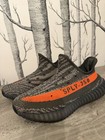 adidas Yeezy Boost 350 V2 Beluga Gray/Orange Men’s Low Top Lace-Up Sneakers