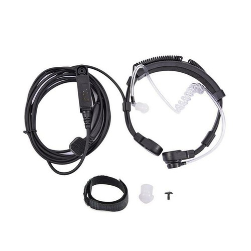 Throat Mic Headset Air Tube Fit for Baofeng UV-9R Plus BF-9700 BF-A58 UV-82WP A