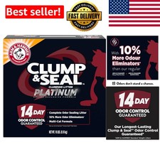 Clump Seal Platinum Litter 18 lbs - Powerful Odor Eliminator with Baking Soda