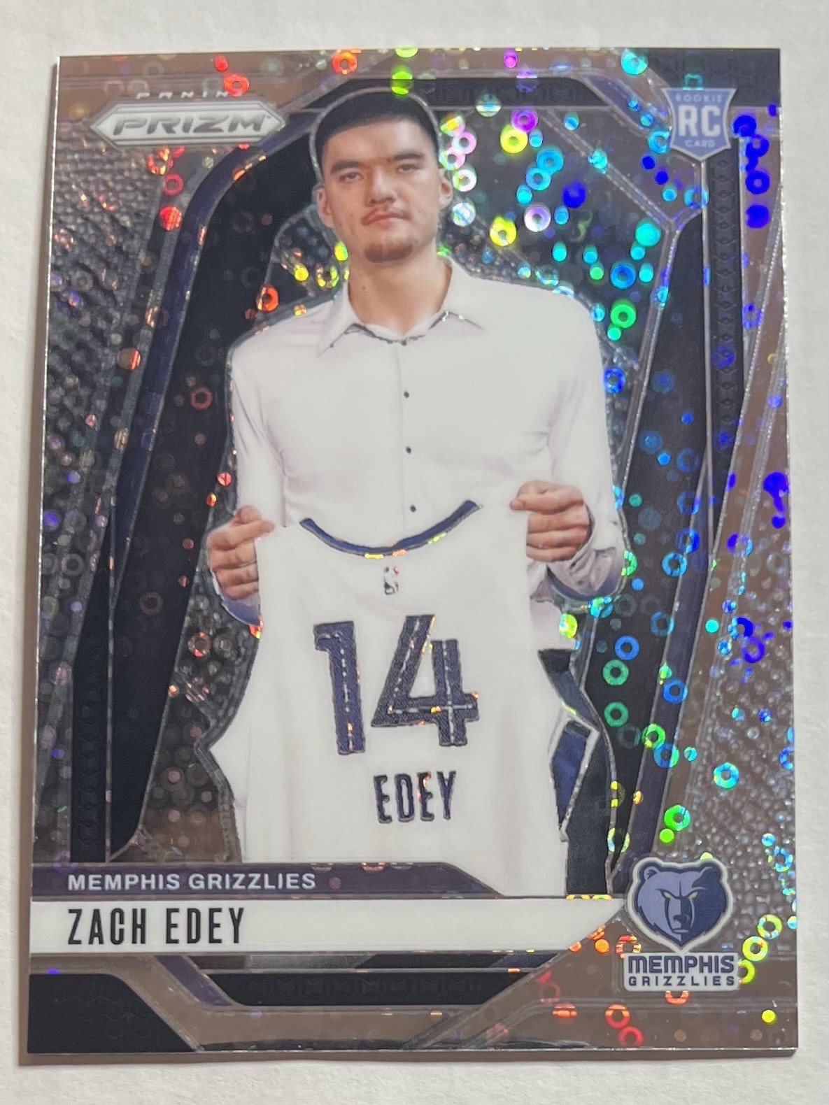 2024-25 Prizm Rookie Variation Zach Edey #249 Fast Break Prizm Disco Rookie RC