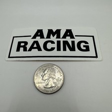 Vintage AMA Racing Sticker American Motorcyclist Association Decal 1.5" x 3.375"