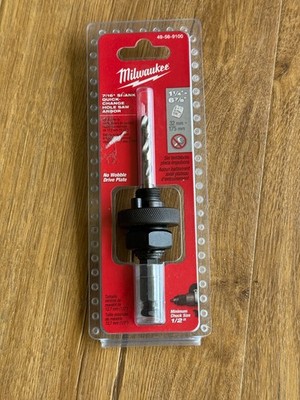 Milwaukee (49-56-9100) 7/16'' Hex Shank Quick Change Hole Saw Arbor NEW Sealed