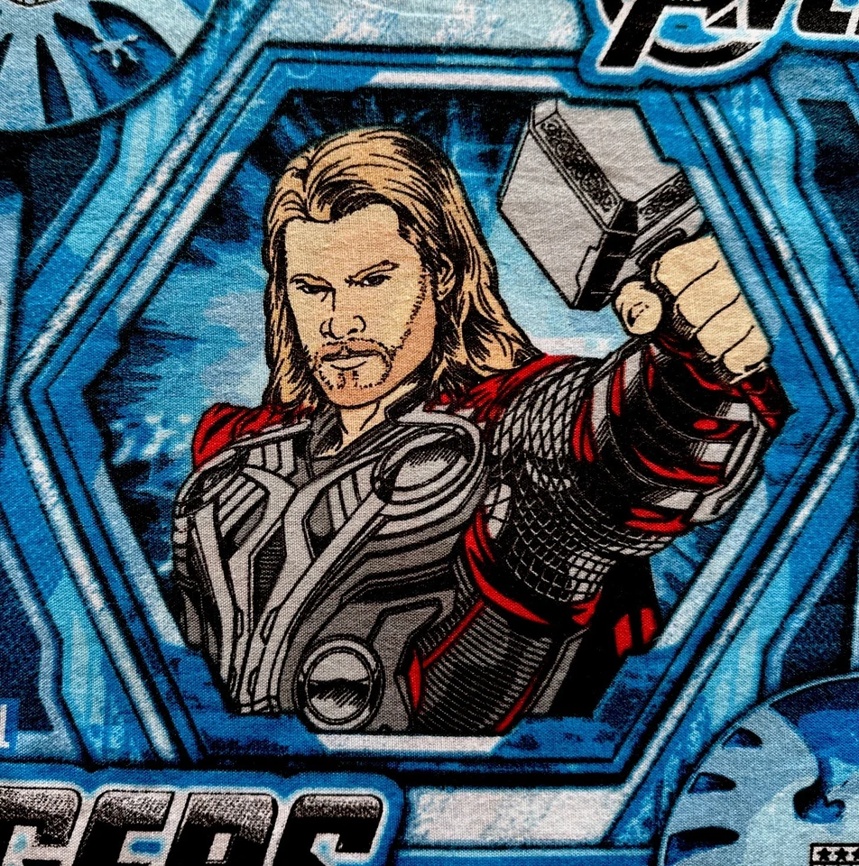 Vintage Avengers Marvel Characters 64”x 90” Twin Top Sheet For Kids  #8839 - Image 4 of 4