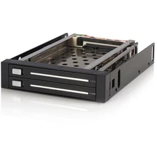 1 pc STARTECH.COM HSB220SAT25B Hard Drive Mobile Rack Backplane - SATA - 2 Driv