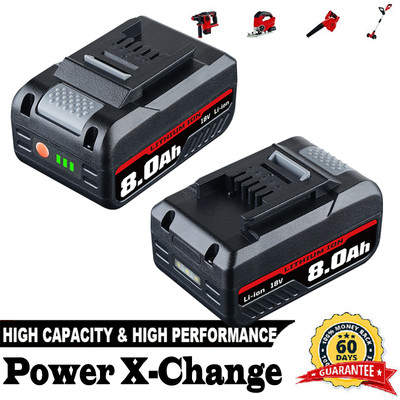 1-2x 8.0Ah Ersatzakku Für Einhell 18V Akku POWER X-CHANGE Lithium PXC Batterien