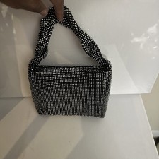Fashion Nova Fashion Crystal/Mesh Evening Purse