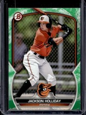 2023 Bowman Jackson Holliday Prospects Green Pattern #/99 Orioles