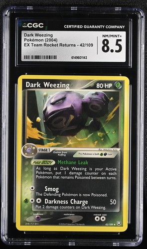 Dark Weezing graded CGC 8.5 for sale on eBay