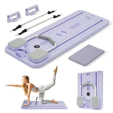 Multifunctional Pilate Board for Home Workout 5 in 1 Pilate Sliding Board Purple