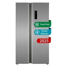 HYE 505 Litre Frost Free American Fridge Freezer 92cm - Inox RF01AM505DS07
