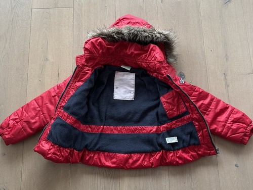 Topolino Jacke/Anorak mit Kapuze, Winterjacke, Übergang, Mädchen, rot, Gr. 110 - Bild 3 von 5