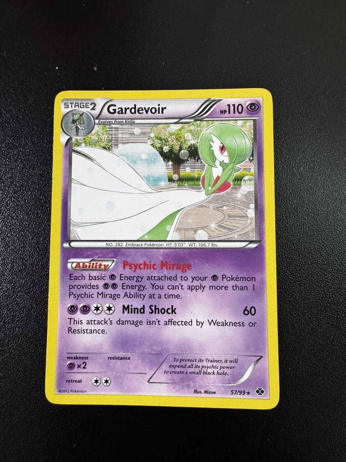 Pokemon TCG Gardevoir Holo 57/99 Black & White Next Destinies 2012 (LP)