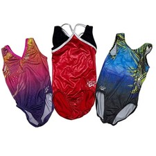 GK Girls Simone Biles Gymnastics Leotards Bundle Size Large