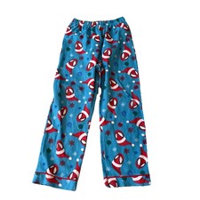 Marvel Spider-Man Christmas pajama pants Snowflakes Santa Hat Size Med Fast Ship