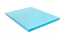 SUBRTEX MEDIUM 3 IN. TWIN GEL MEMORY FOAM MATTRESS TOPPER - BLUE