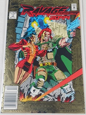 Ravage 2099 #1 Marvel Comics 1992 Autographed by Paul Ryan VF 8.0 COA 