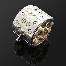 Luxury Ball Stretcher Weight Stainless Steel Chastity Lock Weighted Ring for Men
