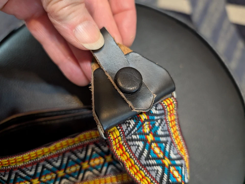 Ремешок для банджо Ace винтажный сине-золотой и красный без указания бренда - Изображение 4 из 4