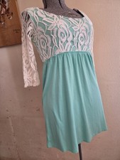 Fascination Lace Top Knit Mini Dress Size L