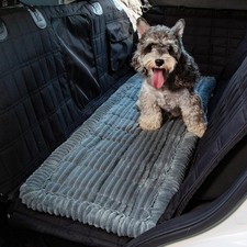 NestlyMoly Dog Bed For Travel Backseat Mat for Vehicle, 24.8" x 54", Gray