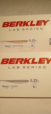 BERKLEY LAB SERIES MINNOWS 5.25'' (THREADFIN & PHANTOM HERRING) BRAND NEW  
