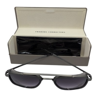 VIU THE PIONEER HOOD Ltd. 126/275 Schwarz Oval Unisex Metall Sonnenbrille Swiss