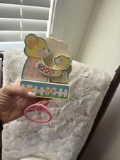 1982 Tomy Toy Pull String Mama Baby Bear Musical Crib Lullaby Moving Parts