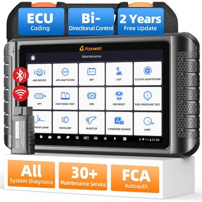 FOXWELL OBD2 Scanner Bi-Directional Full System ECU Coding Car Diagnostic Tool