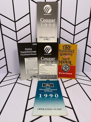 1990 Mercury Cougar Operating Guide Owners Manual Set OEM Original Ford Mercury
