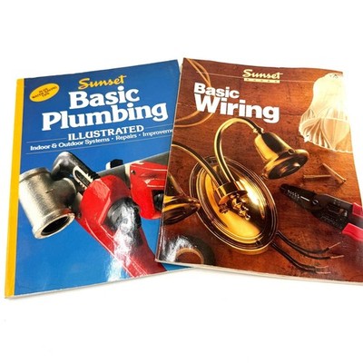 Sunset Basic Plumbing & Wiring Books Set Multi 1994-1995