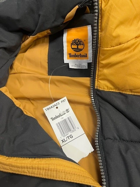 Timerland Welch Down Vest men's XL Brand New Black & Orange SAME DAY SHIPPING!! - Image 2 of 4