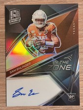 2021  Chronicles  SPECTRA Draft Sam Ehlinger In The Zone Auto #/40 RC Rookie